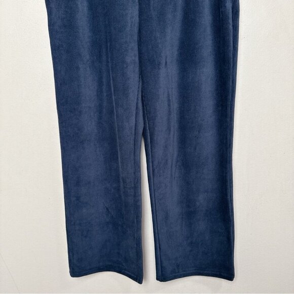 L.L.Bean Womens XL Petite Perfect Fit Knit Cords Straight-Leg Navy Color - Picture 7 of 14